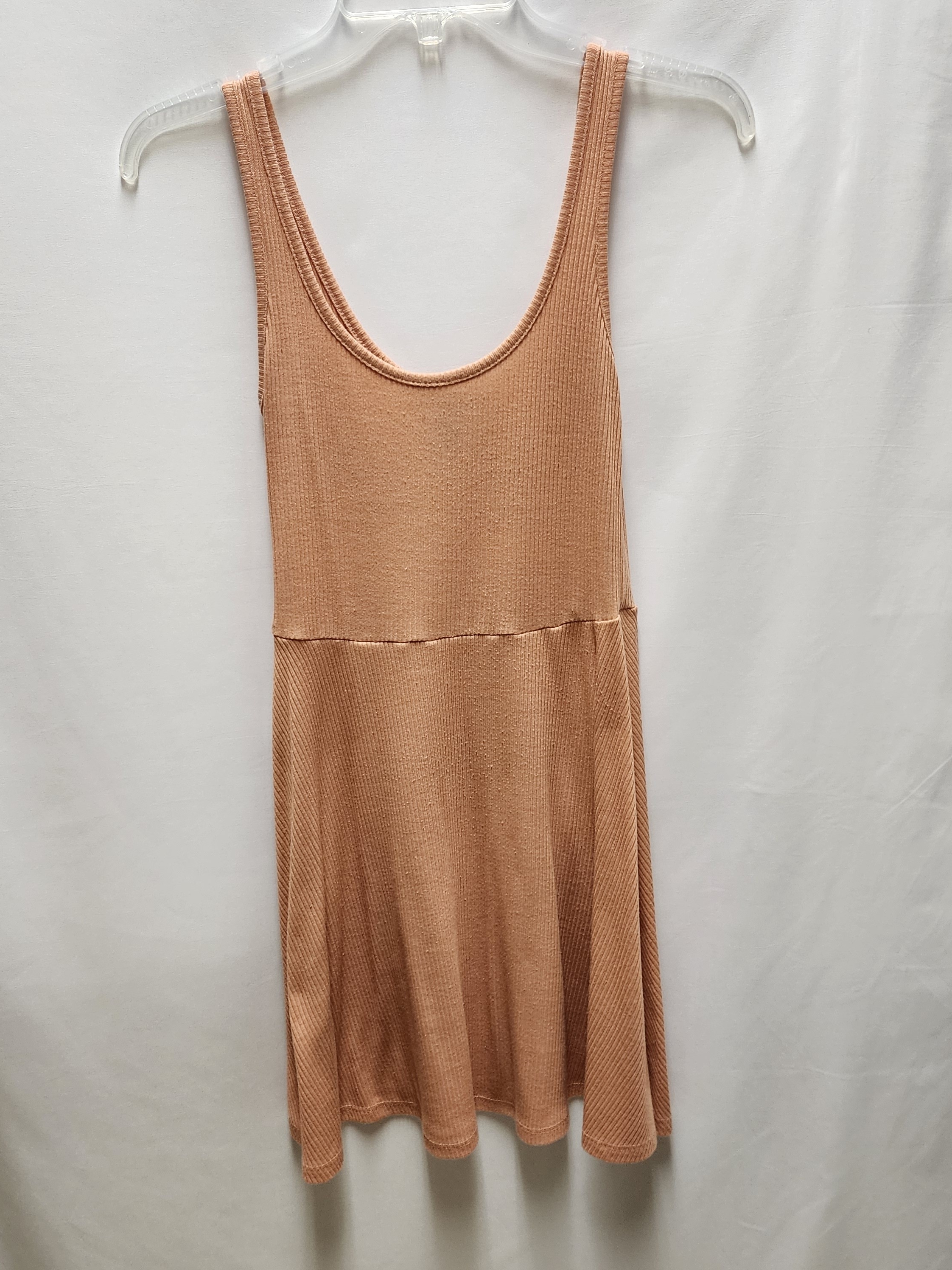 Ribbed Tank Dress - Peach